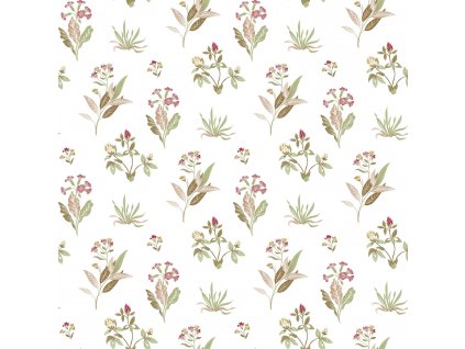 Bílá vliesová tapeta na zeď s květinovým vzorem, 84011, Blooming Garden, Cristiana Masi by Parato, velikost 10,05 x 0,53 m