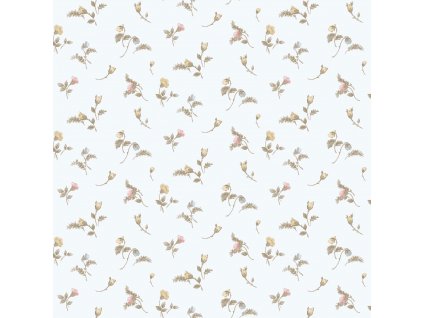 Bílá vliesová květinová tapeta na zeď, 84008, Blooming Garden, Cristiana Masi by Parato, velikost 10,05 x 0,53 m