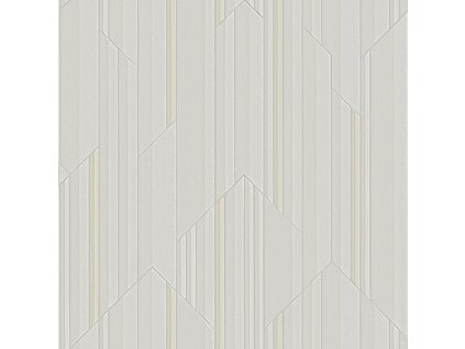 Luxusní  šedo-béžová geometrická vliesová tapeta na zeď, Z34923, Elie Saab 2, velikost 10,05 x 1,06 m