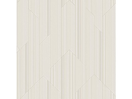 Luxusní  šedo-béžová geometrická vliesová tapeta na zeď, Z34915, Elie Saab 2, velikost 10,05 x 1,06 m