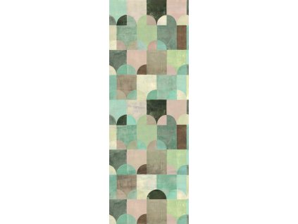 Vliesová geometrická fototapeta na zeď, DG4ILA2052-260, Wall Designs IV, Khroma by Masureel, velikost 1,06 x 2,6 m