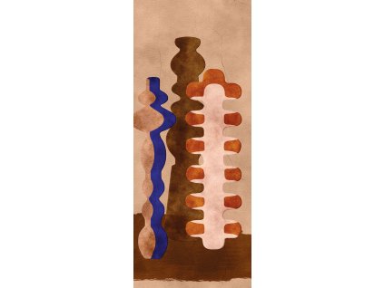 Vliesová fototapeta na zeď, vázy, hnědá, DGPOT1023-260, Terra, Masureel, velikost 1,06 x 2,6 m