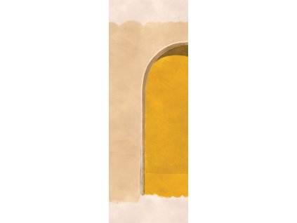 3D Vliesová fototapeta na zeď, podloubí, žlutá, DGALC1041-300, Terra, Masureel, velikost 1,06 x 3 m