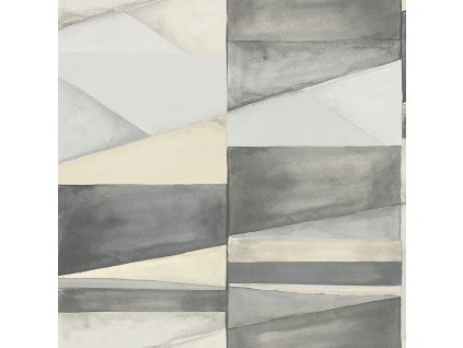 Geometrická vliesová tapeta na zeď, šedá, SO27034, Soleado, Decoprint, velikost 10,05 x 0,53 m