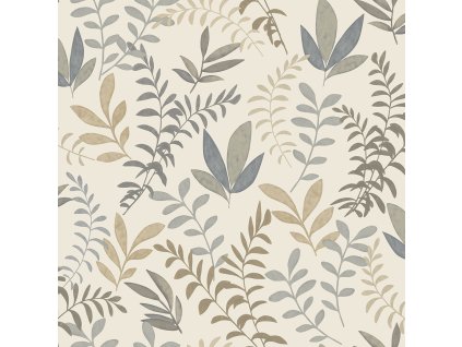Vliesová tapeta na zeď, větvičky, listy, šedo-béžová, SO27063, Soleado, Decoprint, velikost 10,05 x 0,53 m