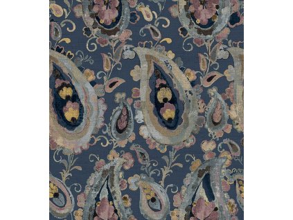 Vliesová tapeta na zeď, ornamenty, modrá, 39016, Arché, Cristiana Masi by Parato, velikost 10,05 x 0,53 m