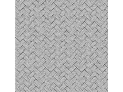 Vliesová tapeta na zeď, šedá, imitace rohože, M69099D, Nomade, Ugépa, velikost 10,05 x 1,06 m