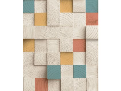 3D Vliesová tapeta na zeď, imitace dřevěného obložení, M80101, Artifice, Ugépa, velikost 10,05 x 0,53 m