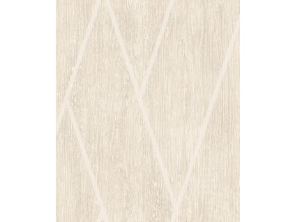 Geometrická vliesová tapeta na zeď, krémová, dřevo, M75707, Brut, Ugépa, velikost 10,05 x 0,53 m