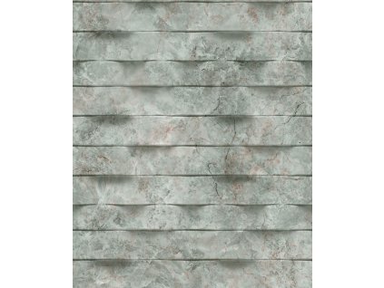 Vliesová tapeta na zeď, zelená, 3D obklad mramor, M79994D, Brut, Ugépa, velikost 10,05 x 0,53 m