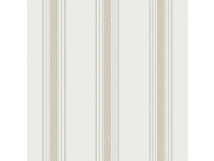 Vliesová tapeta na zeď, béžová, pruhy,  9810-2, Essential Stripes, ICH Wallcoverings, velikost 10,05 x 0,53 m