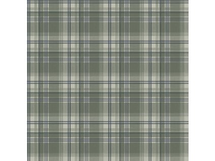 Vliesová tapeta na zeď, zelená, kostka, káro,  9819-5, Essential Stripes, ICH Wallcoverings, velikost 10,05 x 0,53 m