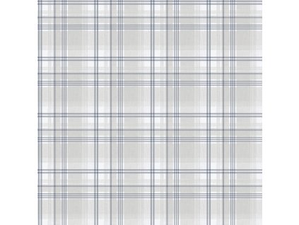 Vliesová tapeta na zeď, modro-šedá, kostka, káro,  9819-3, Essential Stripes, ICH Wallcoverings, velikost 10,05 x 0,53 m