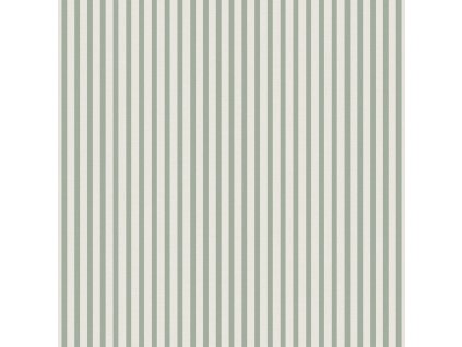 Vliesová tapeta na zeď, zelená, pruhy,  9817-4, Essential Stripes, ICH Wallcoverings, velikost 10,05 x 0,53 m