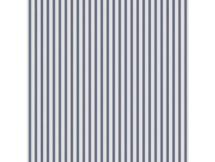 Vliesová tapeta na zeď, modro-bílá, pruhy,  9817-1, Essential Stripes, ICH Wallcoverings, velikost 10,05 x 0,53 m