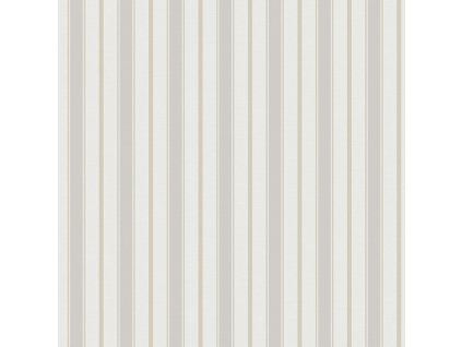 Vliesová tapeta na zeď, šedo-béžová, pruhy,  9816-3, Essential Stripes, ICH Wallcoverings, velikost 10,05 x 0,53 m