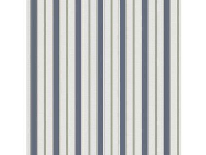 Vliesová tapeta na zeď, modro-zelená, pruhy,  9816-1, Essential Stripes, ICH Wallcoverings, velikost 10,05 x 0,53 m