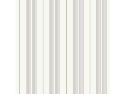 Vliesová tapeta na zeď, šedo-zelená, pruhy,  9815-5, Essential Stripes, ICH Wallcoverings, velikost 10,05 x 0,53 m
