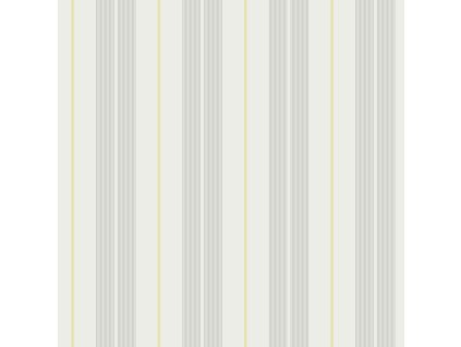 Vliesová tapeta na zeď, šedo-žlutá, pruhy,  9815-4, Essential Stripes, ICH Wallcoverings, velikost 10,05 x 0,53 m
