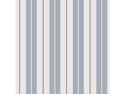Vliesová tapeta na zeď, modrá, pruhy,  9815-1, Essential Stripes, ICH Wallcoverings, velikost 10,05 x 0,53 m
