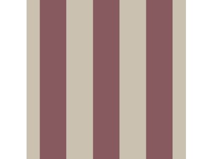 Vliesová tapeta na zeď, červeno-béžová, pruhy,  9814-7, Essential Stripes, ICH Wallcoverings, velikost 10,05 x 0,53 m
