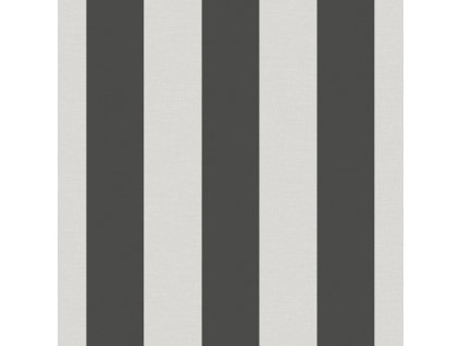 Vliesová tapeta na zeď, černo-bílá, pruhy,  9814-4, Essential Stripes, ICH Wallcoverings, velikost 10,05 x 0,53 m