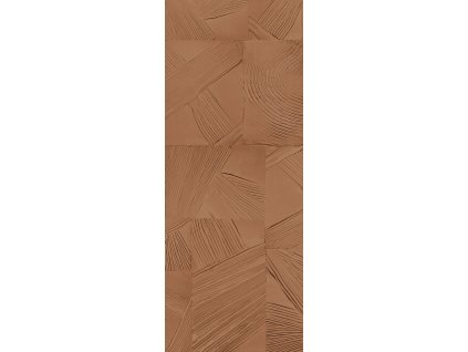 Geometrická vliesová obrazová tapeta na zeď, hnědá, DGROC3023-260, Rock, Masureel, velikost 2,6 x 1,06 m