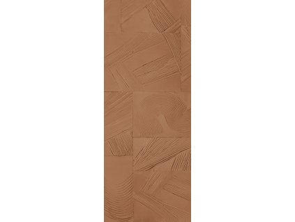 Geometrická vliesová obrazová tapeta na zeď, hnědá, DGROC3022-300, Rock, Masureel, velikost 3 x 1,06 m