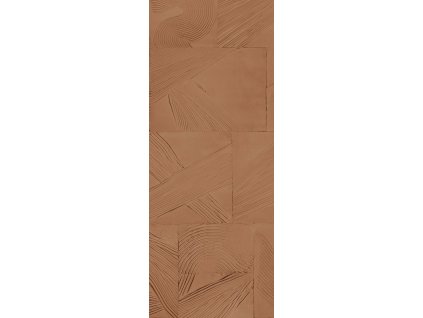 Geometrická vliesová obrazová tapeta na zeď, hnědá, DGROC3021-300, Rock, Masureel, velikost 3 x 1,06 m