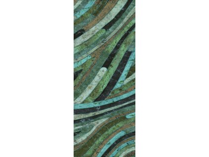 Geometrická vliesová obrazová tapeta na zeď, zelená, DGROC2021-260, Rock, Masureel, velikost 1,06 x 2,6 m