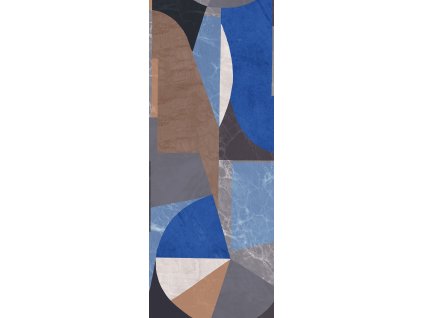 Grafická vliesová obrazová tapeta na zeď, modrá, DGROC1041-300, Rock, Masureel, velikost 1,06 x 3 m