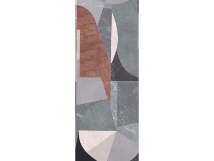 Grafická vliesová obrazová tapeta na zeď, šedo-hnědá, DGROC1031-300, Rock, Masureel, velikost 1,06 x 3 m