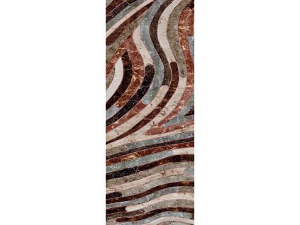 Geometrická vliesová obrazová tapeta na zeď, šedo-hnědá, DGROC2042-260, Rock, Masureel, velikost 1,06 x 2,6 m