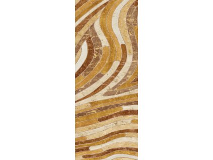Geometrická vliesová obrazová tapeta na zeď, žluto-hnědá, DGROC2032-300, Rock, Masureel, velikost 1,06 x 3 m