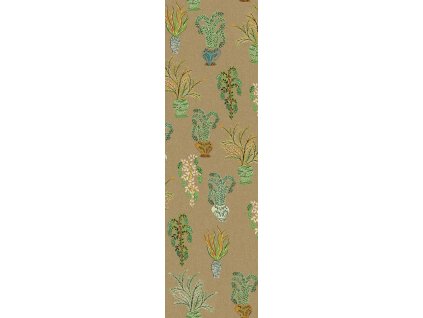 Vliesová obrazová tapeta na zeď, khaki, květiny, DGJOY1022-260, Joy, Masureel, velikost 0,87 x 2,6 m