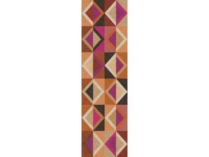 Geometrická vliesová obrazová tapeta na zeď, hnědo-fialová, DGJOY4041-260, Joy, Masureel, velikost 0,87 x 2,6 m