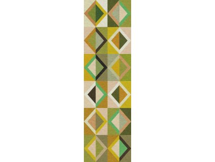 Geometrická vliesová obrazová tapeta na zeď, zelená, DGJOY4022-300, Joy, Masureel, velikost 0,87 x 3 m