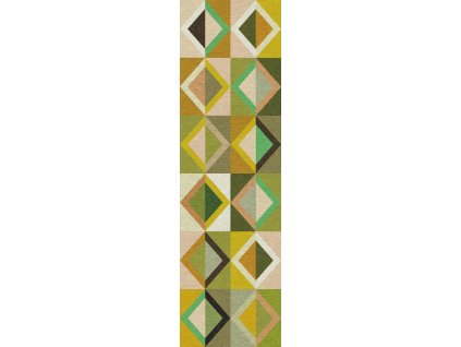 Geometrická vliesová obrazová tapeta na zeď, zelená, DGJOY4021-260, Joy, Masureel, velikost 0,87 x 2,6 m