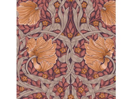 Vliesová tapeta na zeď, fialová, květiny, 124239, William Morris At Home, velikost 10 x 0,52 m