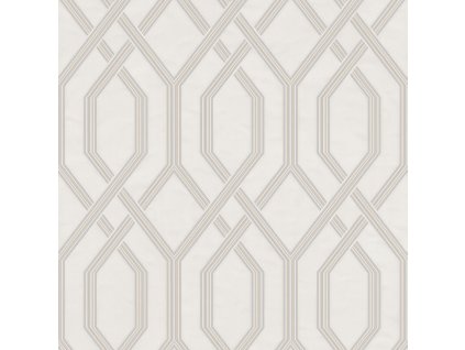 Geometrická vliesová tapeta na zeď, krémová, 1502-1, Vera, AdaWall, velikost 10 x 1,06 m