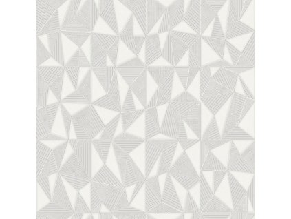 Geometrická vliesová tapeta na zeď, krémovo-šedá, 23204-1, Omega, AdaWall, velikost 10 x 1,06 m