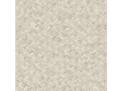 Vliesová tapeta na zeď, béžová, imitace rohože, 1511-3, Vera, AdaWall, velikost 10 x 1,06 m