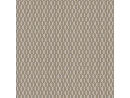 Geometrická vliesová tapeta na zeď, hnědá, imitace látky, 23208-5, Omega, AdaWall, velikost 10 x 1,06 m