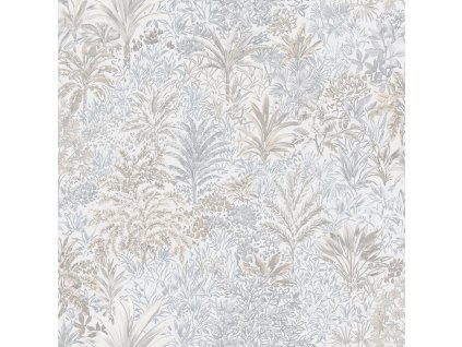 Luxusní vliesová tapeta na zeď, šedo-béžová, stromy, listy,  Z15511, Mini Trend,  Zambaiti Parati, velikost 10,05 x 0,53 m