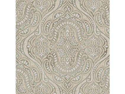 Luxusní vliesová tapeta na zeď, zeleno-béžová, zámecká, 42217, Aura, Cristiana Masi by Parato, velikost 10,05 x 1,06 m