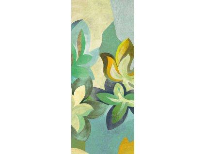 Vliesová obrazová tapeta na zeď, zelená, květiny, DGRHA2014-260, Rhapsody, Masureel, velikost 1,06 x 2,6 m