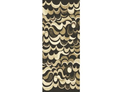 Vliesová obrazová tapeta na zeď, hnědá, vlnky, DGRHA1023-260, Rhapsody, Masureel, velikost 1,06 x 2,6 m