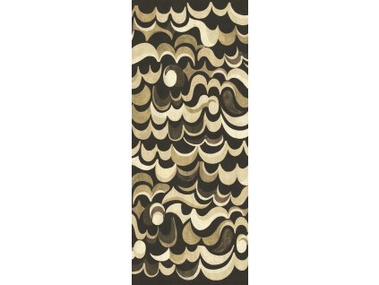 Vliesová obrazová tapeta na zeď, hnědá, vlnky, DGRHA1022-300, Rhapsody, Masureel, velikost 1,06 x 3 m