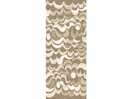Vliesová obrazová tapeta na zeď, hnědo-béžová, vlnky, DGRHA1013-260, Rhapsody, Masureel, velikost 1,06 x 2,6 m