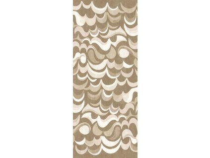 Vliesová obrazová tapeta na zeď, hnědo-béžová, vlnky, DGRHA1011-260, Rhapsody, Masureel, velikost 1,06 x 2,6 m